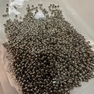 Perles a écraser couleur argent